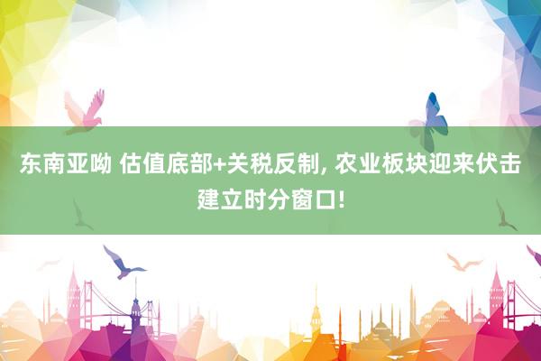 东南亚呦 估值底部+关税反制， 农业板块迎来伏击建立时分窗口!